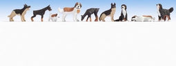 NOCH 36717 N Honden figuren Geverfd, Zittend, Staand