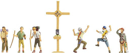NOCH 36874 N Bergbeklimmers met bergkruis figuren Geverfd, Staand