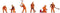 NOCH 38012 N Spoorwerkers figuren Geverfd, Staand