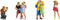 NOCH 45473 TT Toeristen figuren Geverfd, Staand
