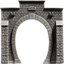 NOCH 48051 PROFI plus TT Tunnelportaal 1-sporig Hardschuim model, Geverfd