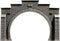 NOCH 48052 PROFI plus TT Tunnelportaal 2-sporig Hardschuim model, Geverfd