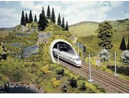 NOCH 58040 PROFI plus H0 Tunnelportaal 2-sporig Hardschuim model, Geverfd