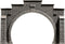 NOCH 58052 PROFI plus H0 Tunnelportaal 2-sporig Hardschuim model, Geverfd