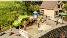 NOCH H0 figuren Thema-wereld straatwerk Kant-en-klaar model