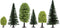NOCH Hobby 32811 Set bomen Gemengd bos 35 tot 90 mm 25 stuk(s)