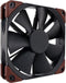 Noctua NF-F12 PC-ventilator Zwart (b x h x d) 120 x 120 x 25 mm