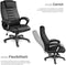 tectake® Bureaustoel - Luxe directiestoel - Ergonomisch - Zwart