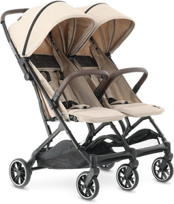Deryan Rolo X2 - Dubbele Buggy - Compact vouwbaar - Nougat