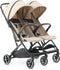Deryan Rolo X2 - Dubbele Buggy - Compact vouwbaar - Nougat