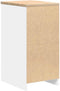 vidaXL - Garagekast - 40x51x85 - cm - massief - grenenhout - wit
