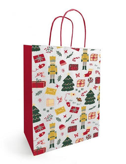 Noella Blanc - Papieren koordtas KERST 23x12x30cm Noella Blanc (50 stuks) | 5 stuks