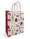 Noella Blanc - Papieren koordtas KERST 23x12x30cm Noella Blanc (50 stuks) | 5 stuks