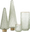 J-Line decoratie Kerstboom Voet - glas - transparant - large
