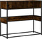 vidaXL - Wandtafel - 90x35x80 - cm - bewerkt - hout - gerookt - eikenkleurig