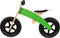 Broozzer luxe houten loopfiets CARBON FIBRE met ABEC 9 lagers en SPECIAAL gevulde rubberen luchtwielen 12 inch Groen