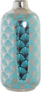 Vaas DKD Home Decor Porselein Turkoois Orientaals (15 x 15 x 41.5 cm)
