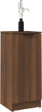 vidaXL - Dressoir - 30x30x70 - cm - bewerkt - hout - bruin - eikenkleur
