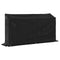 vidaXL - Haardhoutrek - met - regenhoes - 200,5x41x110,5 - cm - staal