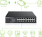 ZyXEL GS1100-16 - 16 Poorts Unmanaged Gigabit Switch - Plug-n-play zonder ventilator