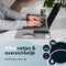 WURK Professionele Verwarmde Bureau Onderlegger - 30℃ tot 50℃ - Antislip - Lichtgrijs - 80x33