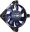 NoiseBlocker BlackSilent XS2 PC-ventilator Zwart, Blauw (doorschijnend) (b x h x d) 50 x 50 x 10 mm