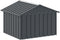 vidaXL Hondenhok - 116,5x103x81,5 cm - Gegalvaniseerd staal - Antraciet