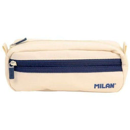Schoolpennenzak Milan 1918 Beige 21 x 8,5 x 6,1 cm Rechthoekig