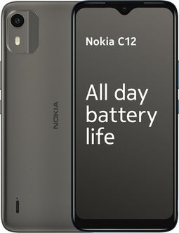 Nokia C12, 3GB ram, 64GB opslag Grijs