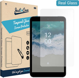Nokia T10 screenprotector - 8 inch - Gehard glas - Transparant - Just in Case