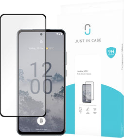 Nokia X30 screenprotector - Full Cover - Gehard glas - Zwart - Just in Case