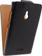 Nokia XL Hoesje - Xccess - Serie - Kunstlederen Flipcase - Zwart - Hoesje Geschikt Voor Nokia XL