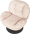 NOLVIK - Fauteuil - Beige - Fluweel