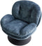 NOLVIK - Fauteuil - Blauw - Fluweel