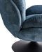 NOLVIK - Fauteuil - Blauw - Fluweel