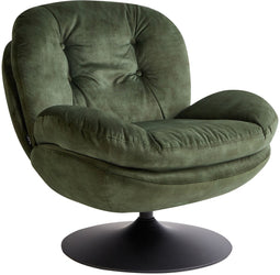 NOLVIK - Fauteuil - Groen - Fluweel