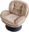NOLVIK - Fauteuil - Zandbeige - Fluweel