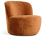 Fauteuil Marc - Roest - Stof Koper - Comfortabele Fauteuil