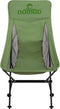 NOMAD® Campingstoel | Sarek Comfort Premium | Groen | Ultra lichtgewicht | Makkelijk Opzetten | Supersterk & Comfortabel | Incl hoes