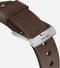 Nomad Horlogeband geschikt voor Apple® Watch 41/40 mm - Modern - Bruin / Zilver