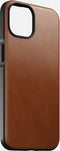 Nomad Modern Leather Case - geschikt voor iPhone 14 - gemaakt van echt leder - geschikt voor MagSafe & draadloos laden - English Tan