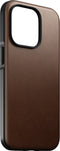 Nomad Modern Leather Case - geschikt voor iPhone 14 - gemaakt van echt leder - geschikt voor MagSafe & draadloos laden - Rustic Brown
