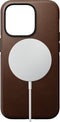 Nomad Modern Leather Case - geschikt voor iPhone 14 - gemaakt van echt leder - geschikt voor MagSafe & draadloos laden - Rustic Brown