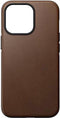 Nomad Modern Leather Case - geschikt voor iPhone 14 - gemaakt van echt leder - geschikt voor MagSafe & draadloos laden - Rustic Brown