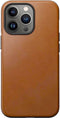 Nomad Modern Leather Case - geschikt voor iPhone 14 - gemaakt van echt leder - geschikt voor MagSafe & draadloos laden - English Tan