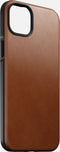 Nomad Modern Leather Case - geschikt voor iPhone 14 Plus - gemaakt van echt leder - geschikt voor MagSafe & draadloos laden - English Tan