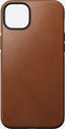Nomad Modern Leather Case - geschikt voor iPhone 14 Plus - gemaakt van echt leder - geschikt voor MagSafe & draadloos laden - English Tan