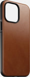 Nomad Modern Leather Case - geschikt voor iPhone 14 Pro Max - gemaakt van echt leder - geschikt voor MagSafe & draadloos laden - English Tan