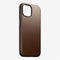 Nomad Modern Leather Case - Hoesje voor iPhone 15 - Nomad leder - Geschikt voor MagSafe en draadloos opladen - Bruin