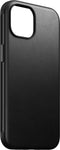 Nomad Modern Leather Case - Hoesje voor iPhone 15 Plus - Nomad leder - Geschikt voor MagSafe en draadloos opladen - Zwart